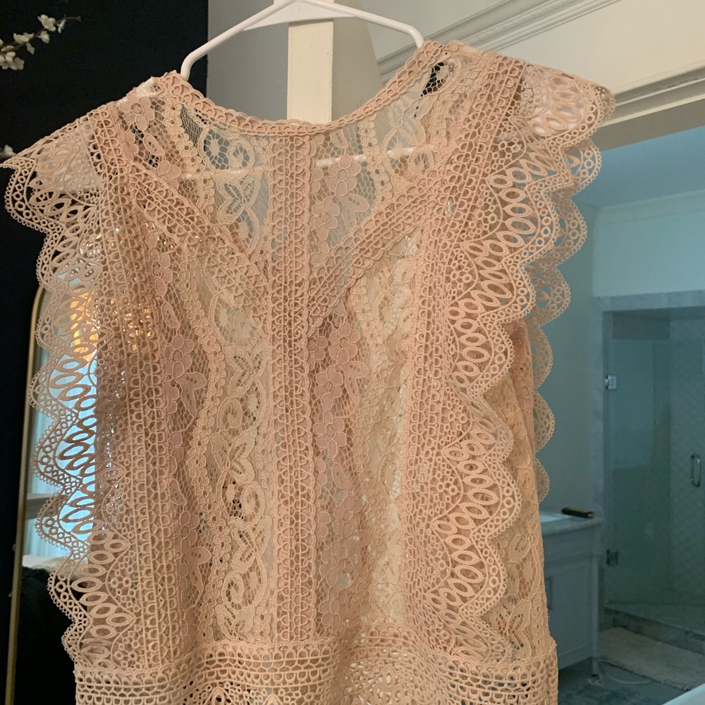 Zara Lace Blouse in Cream